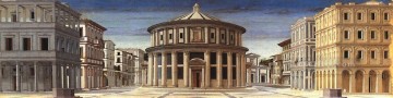  Italian Oil Painting - Ideal City Italian Renaissance humanism Piero della Francesca
